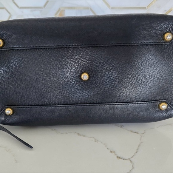 Authentic BURBERRY Derby Calfskin House Check Medium Banner Tote in Black. - Picture 7 of 10